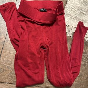 Naked Wardrobe Red Leggings